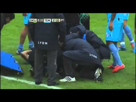 بالفيديو شاهد لاعب يتعرض لإصابة مرعبة فى الدوري الأرجنتيني