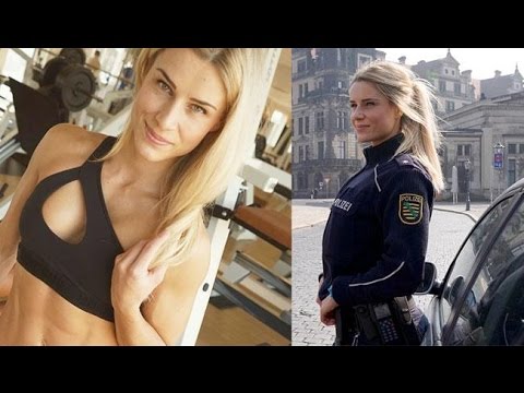 بالفيديوشاهد شرطية ألمانية تصبح عارضة لياقة بدنية