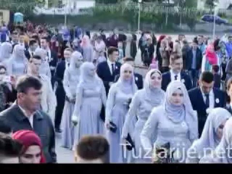 بالفيديو زواج جماعي تحت رعاية الدولة الألبانية