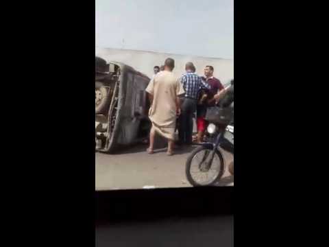 بالفيديو حادث سير خطير في اليوم الأول من رمضان