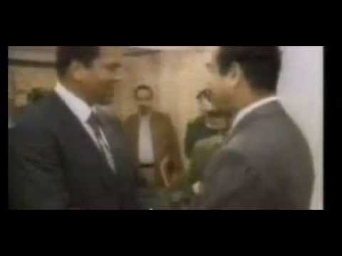 صدام حسين في لقاء نادر مع أسطورة الملاكمة كلاي