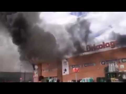 بالفيديو انفجار مجهول في ميستر بريكولاغ مراكش