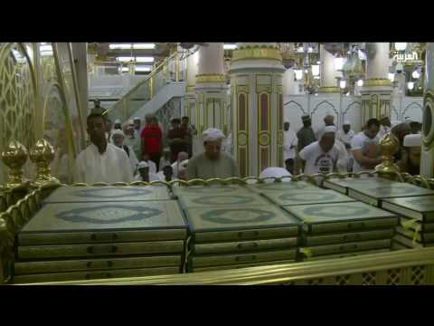بالفيديو جولة داخل الروضة الشريفة في المسجد النبوي