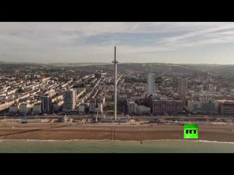 بالفيديو افتتاح أدق برج مشاهدة في العالم على شاطئ بحر المانش