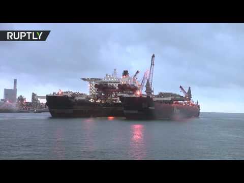 إطلاق أكبر سفينة في العالم من ميناء روتردام الهولندي