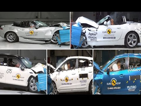 بالفيديو 5 سيارات مشهورة فشلت في إختبار التصادم 2016