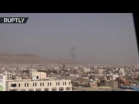 شاهد مقتل 9 مدنيين في غارة للتحالف العربي قرب صنعاء