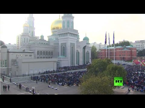 صلاة عيد الأضحى المبارك من مسجد موسكو