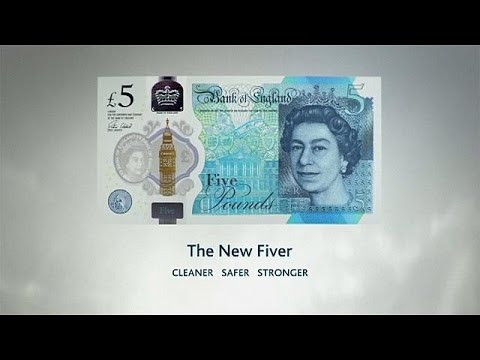 بدء التداول بالورقة النقدية الجديدة فئة 5 جنيهات في بريطانيا