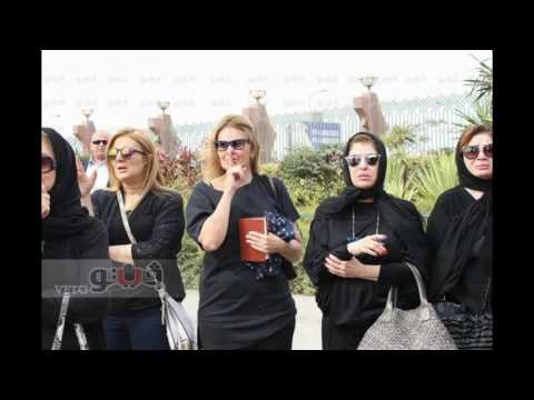 انهيار الفنانات في جنازة محمود عبدالعزيز