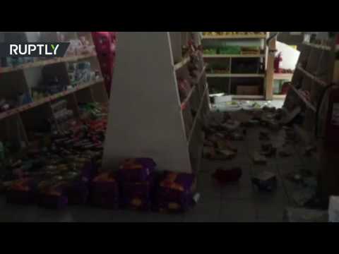 آثار زلزال في تشيلي بلغت قوته المبدئية 77 درجة