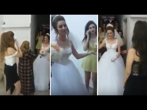 بالفيديو  رقصة مميزة لعروس مع صديقاتها