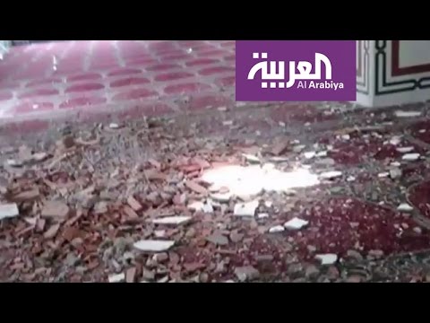 بالفيديو ميليشيا الحوثي تقصف مسجدًا أثناء صلاة الجمعة في مأرب