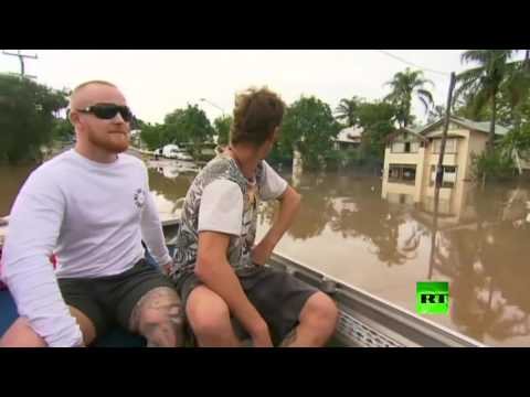 بالفيديو فيضانات مدمرة تجتاح شمال شرقي أستراليا