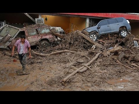 شاهد ارتفاع قتلى الفيضانات والانهيارات الأرضية في كولومبيا