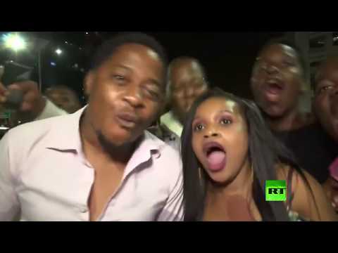 شاهد احتفالات في زيمبابوي بعد استقالة الرئيس موغابي