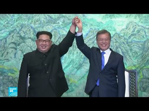 بالفيديو رئيس كوريا الجنوبية يزور الشمال
