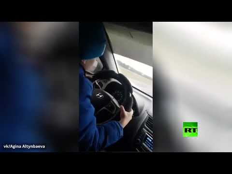 شاهد طفل يقود سيارة بسرعة 130 كمساعة في جمهورية تتارستان الروسية