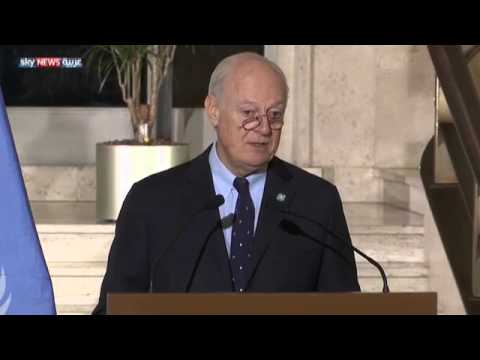 بالفيديو دي ميستورا  يؤكد أن مباحثاته مع المعارضة ركزت على مرحلة الانتقال السياسي