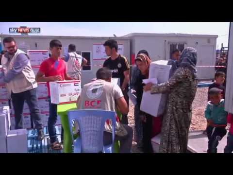 مساعدات إغاثية وتعليمية إماراتية للاجئين في أربيل