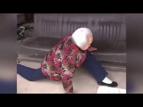 بالفيديو عجوز عمرها 87 عاما تثير ضجة بلياقتها البدنية