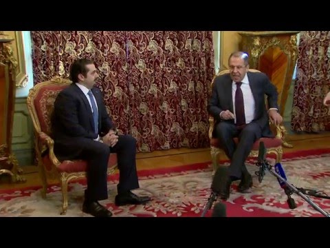 فيديو سيرغي لافروف يلتقي سعد الحريري في موسكو