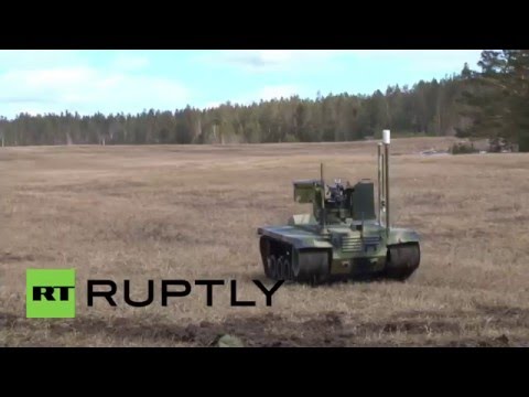 شاهد روبوت قتالي جديد للجيش الروسي