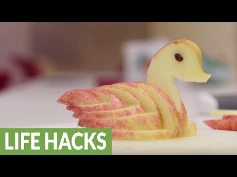 كيف تحول التفاحة لعمل فني خلال دقيقة
