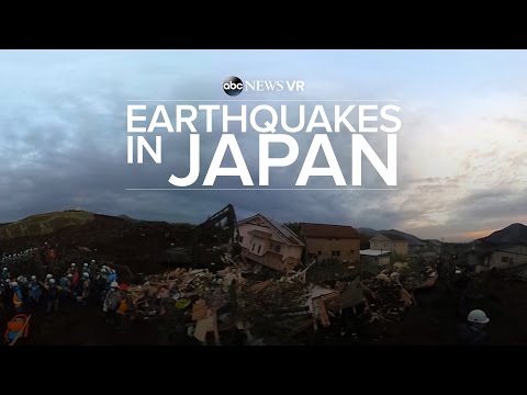 بالفيديو شاهد الآثار المدمرة لزلازل اليابان بزاوية 360 درجة