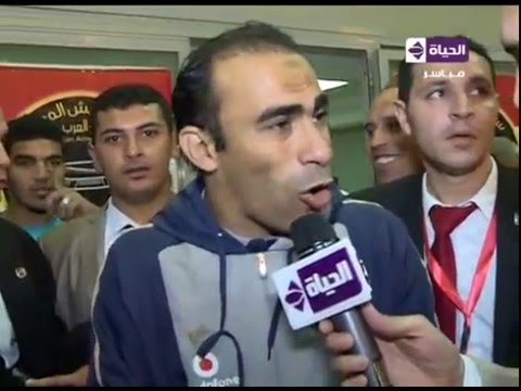 لقاء خاص معسيد عبد الحفيظعقب الفوز في مباراة الأهلي