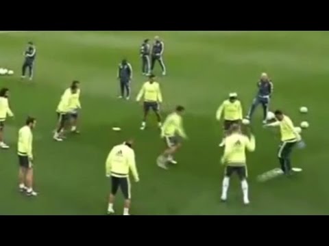 بالفيديو نافاس يخطف الأنظار في تدريبات ريال مدريد